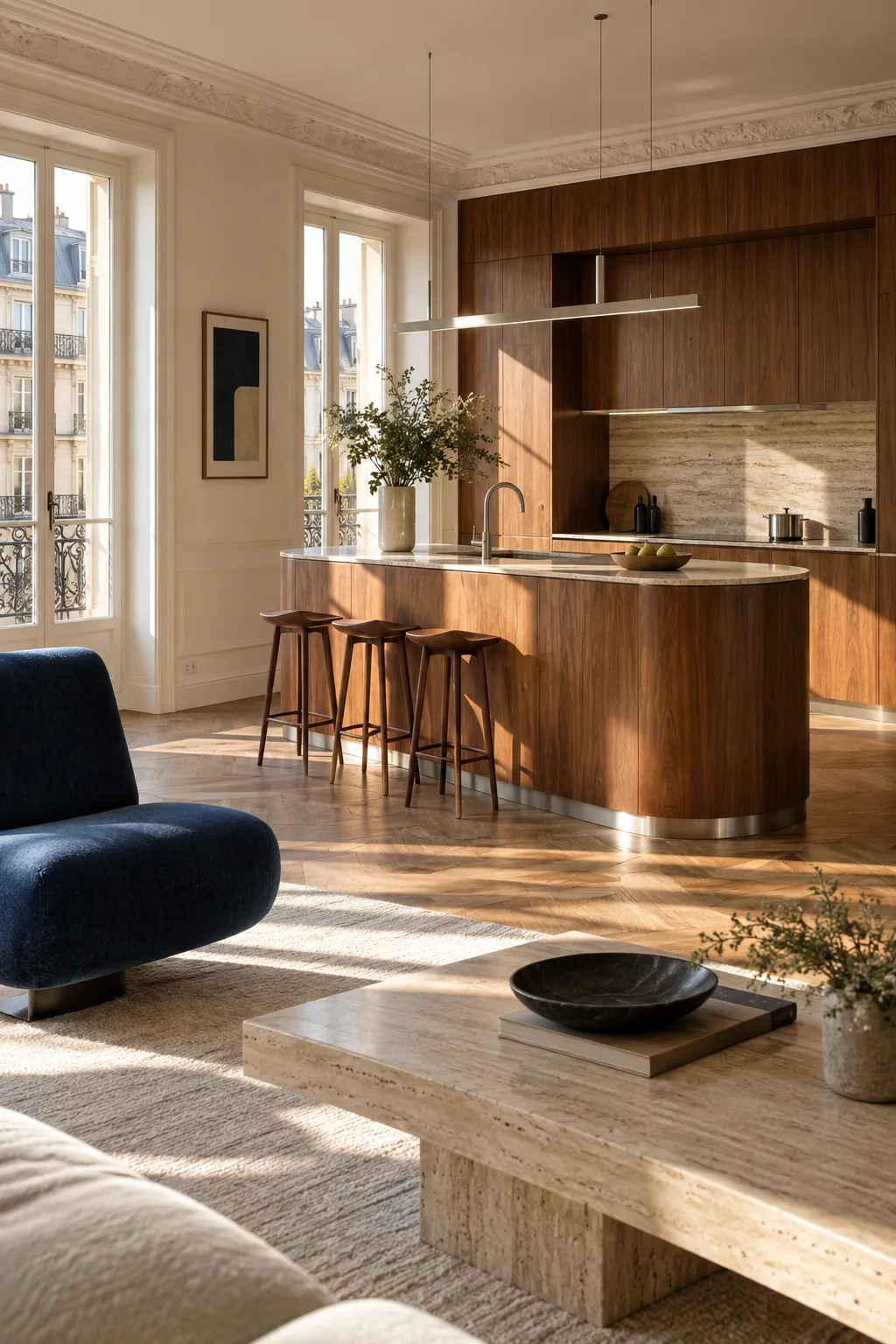 Espace de travail contemporain, exemple de visuel pour un site d’architecte